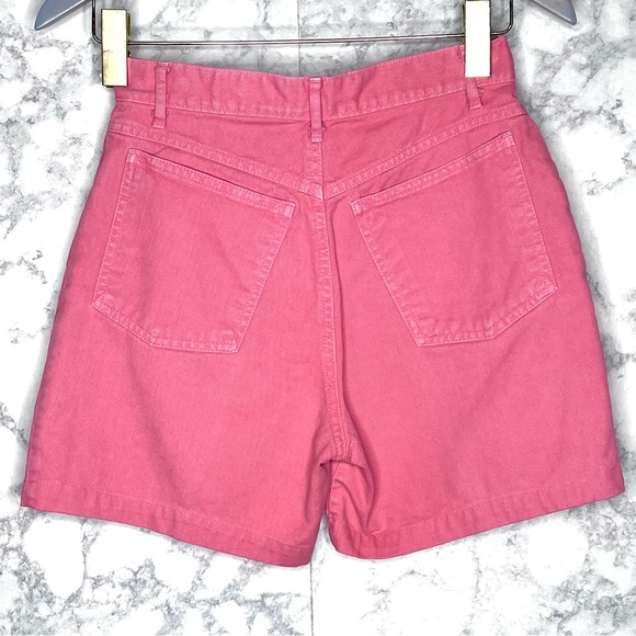⭐️ Best American Clothing 90s Pink Salmon High Waist Colorful Denim Shorts JRS 1 - Picture 3 of 8